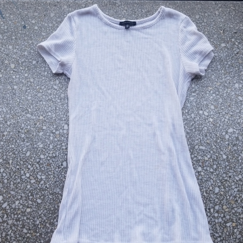 White body con like shirt